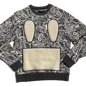 NWT Mostly Heard Rarely Seen 2015 Paisley Crew Sweatshirt Medium